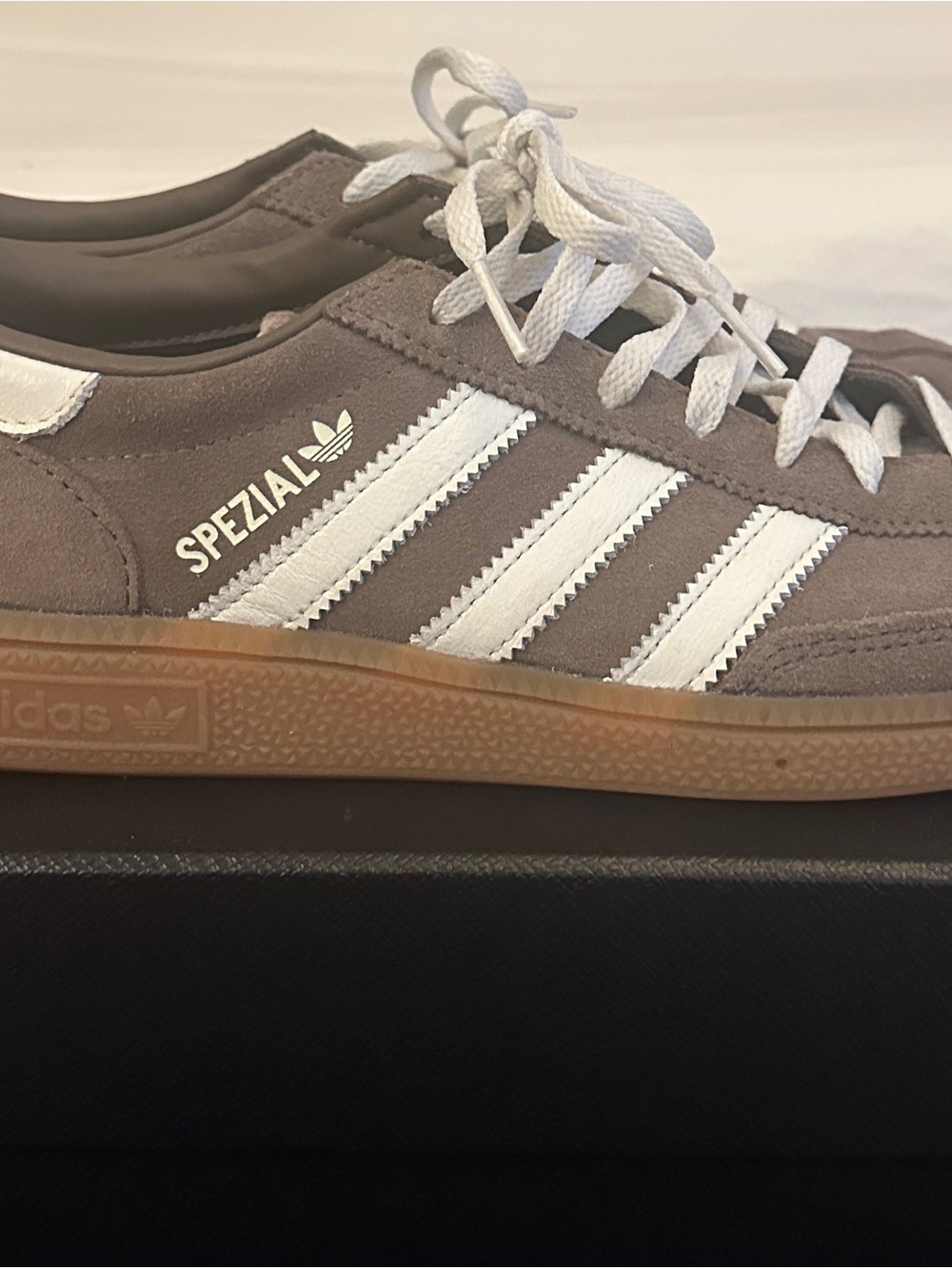 adidas Spezial Men's Taupe Suede Sneakers with White Stripes - Picture 2 of 5